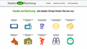 What Kaufen--auf-rechnung.de website looked like in 2019 (4 years ago)