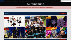 What Kuramanime.com website looked like in 2019 (4 years ago)