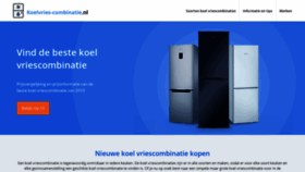 What Koelvries-combinatie.nl website looked like in 2019 (4 years ago)
