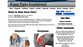 What Knee-pain-explained.com website looked like in 2019 (4 years ago)