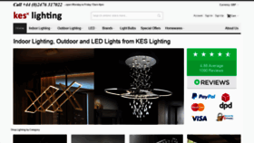 What Keslighting.co.uk website looked like in 2019 (5 years ago)