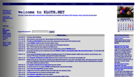 What Kloth.net website looked like in 2019 (4 years ago)