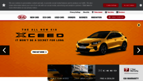 What Kia.co.uk website looked like in 2019 (4 years ago)