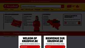 What Kruidvat.be website looked like in 2019 (4 years ago)