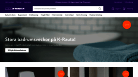 What K-rauta.se website looked like in 2019 (4 years ago)