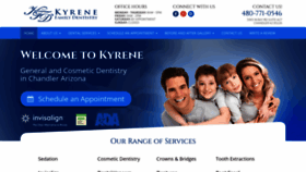 What Kyrenefamilydentistry.com website looked like in 2019 (4 years ago)