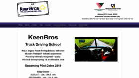 What Keenbros.com.au website looked like in 2019 (4 years ago)
