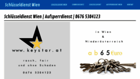 What Keystar.at website looked like in 2019 (4 years ago)