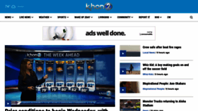 What Khon2.com website looked like in 2019 (4 years ago)