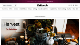 What Kirklands.com website looked like in 2019 (4 years ago)