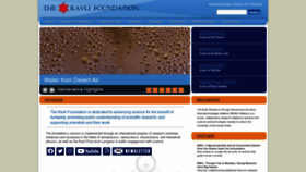 What Kavlifoundation.org website looked like in 2019 (4 years ago)