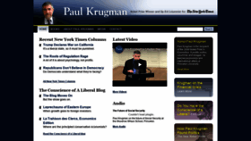 What Krugmanonline.com website looked like in 2019 (4 years ago)