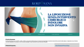 What Korposana.it website looked like in 2019 (4 years ago)
