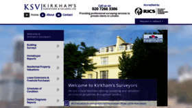 What Kirkhamsurveyors.co.uk website looked like in 2019 (4 years ago)