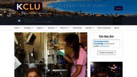 What Kclu.org website looked like in 2019 (4 years ago)