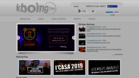 What Kboingfm.com.br website looked like in 2019 (4 years ago)