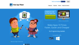 What Kidsappmaker.com website looked like in 2019 (4 years ago)