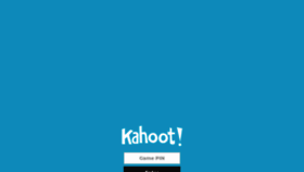What Kahoot.it website looked like in 2019 (4 years ago)