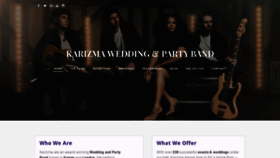 What Karizmafunctionband.com website looked like in 2019 (4 years ago)