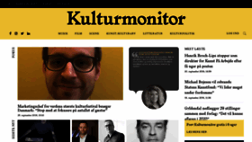 What Kulturmonitor.dk website looked like in 2019 (4 years ago)