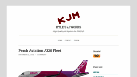 What Kyles-ai-works.com website looked like in 2019 (4 years ago)