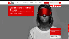 What Kidney.org.au website looked like in 2019 (4 years ago)