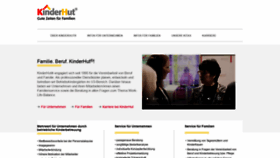 What Kinderhut.de website looked like in 2019 (4 years ago)