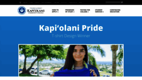 What Kapiolani.hawaii.edu website looked like in 2019 (4 years ago)