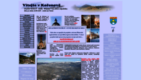 What Korenov.cz website looked like in 2019 (5 years ago)