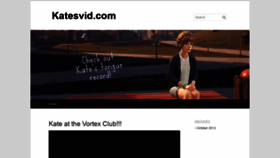 What Katesvid.com website looked like in 2019 (4 years ago)