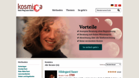 What Kosmica.de website looked like in 2019 (4 years ago)