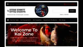 What Koi-zone.co.uk website looked like in 2019 (4 years ago)