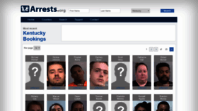 What Kentucky.arrests.org website looked like in 2019 (4 years ago)