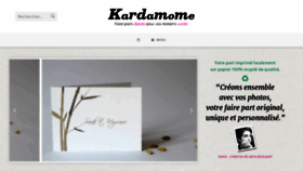 What Kardamome.fr website looked like in 2019 (4 years ago)