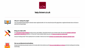 What Katy-brown.co.uk website looked like in 2019 (4 years ago)