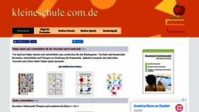 What Kleineschule.com.de website looked like in 2019 (4 years ago)