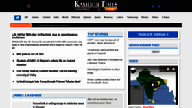 What Kashmirtimes.in website looked like in 2019 (4 years ago)