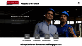 What Kloeckner.de website looked like in 2019 (4 years ago)