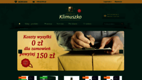 What Klimuszko.pl website looked like in 2019 (4 years ago)