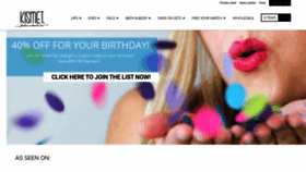 What Kismetcosmetics.com website looked like in 2019 (4 years ago)