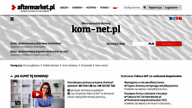What Kom-net.pl website looked like in 2019 (4 years ago)