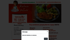 What Kuchniauhelenki.pl website looked like in 2019 (4 years ago)