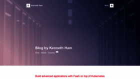 What Kennetham.com website looked like in 2019 (4 years ago)
