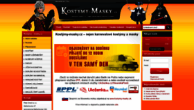 What Kostymy-masky.cz website looked like in 2019 (4 years ago)