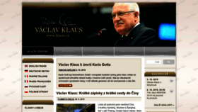 What Klaus.cz website looked like in 2019 (4 years ago)
