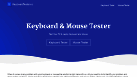 What Keyboardtester.co website looked like in 2019 (4 years ago)