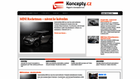 What Koncepty.cz website looked like in 2019 (4 years ago)
