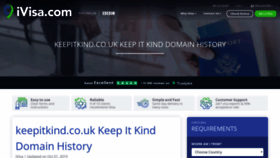 What Keepitkind.co.uk website looked like in 2019 (4 years ago)