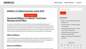 What Kmspico10.org website looked like in 2019 (5 years ago)