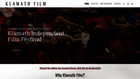 What Klamathfilm.org website looked like in 2019 (4 years ago)